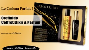 Orofluido Coffret Elixir & Parfum, OROFLUIDO ORIGINAL PACK, Orofluido Original, Elixir 50 ml & Orofluido Original Eau de Parfum 25ml, le cadeau parfait chez Armony Coiffure Isneauville