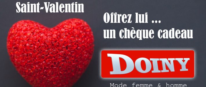 Offrez lui un chèque cadeau pour la Saint Valentin